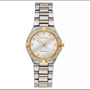 Citizen Ladies Diamond Accented Two Tone SS Watch